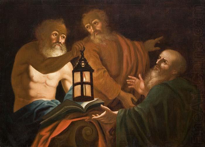 Diogenes. Unsigned painting,, unknow artist